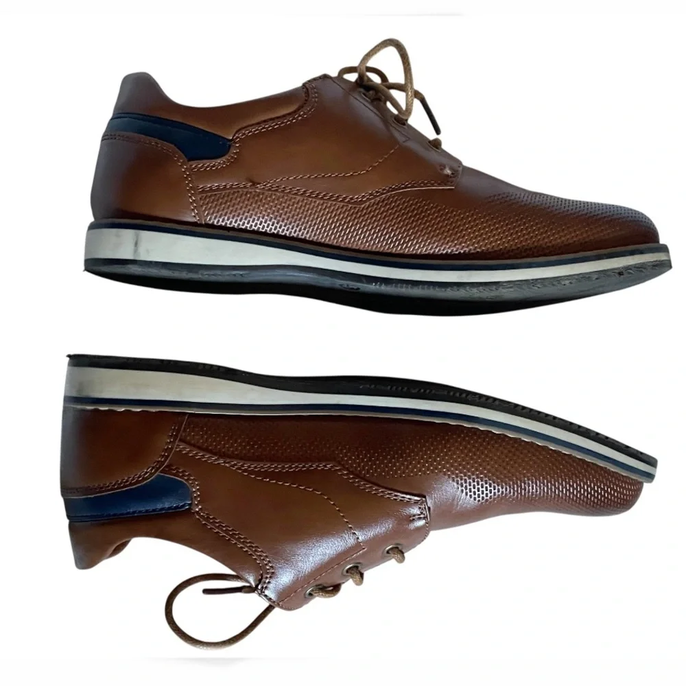 Bruno Marc Boy's Casual Dress Oxford Comfort Uniform Formal Shoes Brown 5